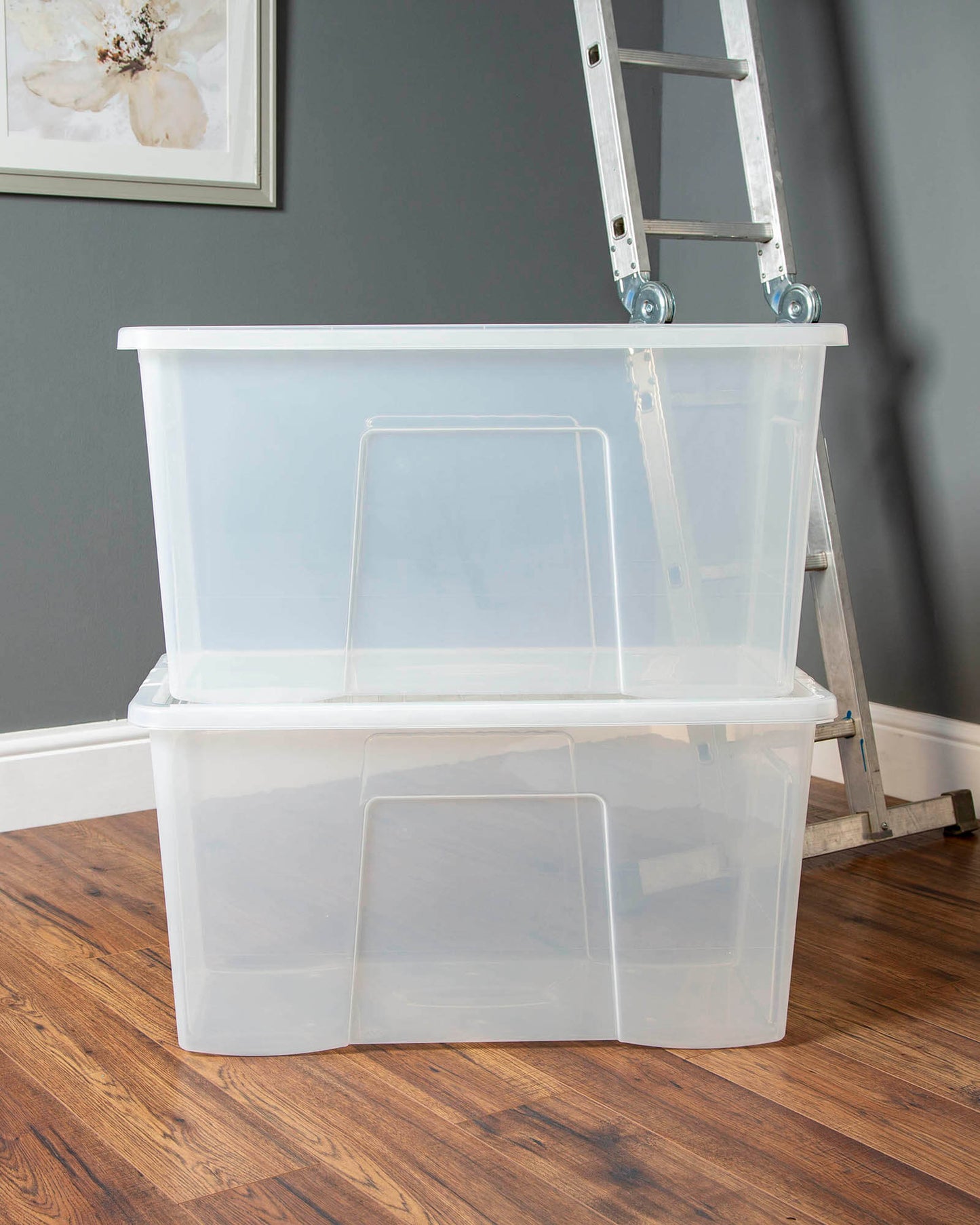 Crystal 110L Box & Lid Clear