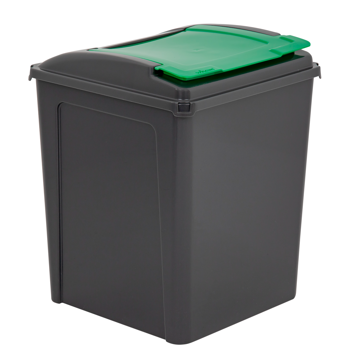 Recycle It 50L Bin & Lid Graphite/Gen. Green (12417)