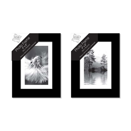 Photo Frames - Black Basic - 4"x 6" (7930) - VISHCHIT