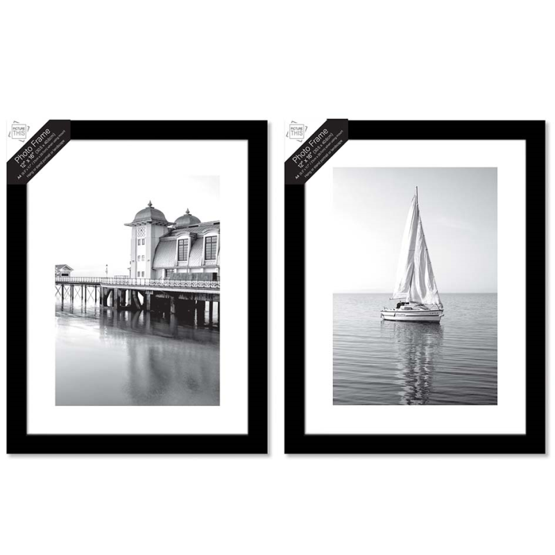 A4 Photo Frames- Black Basic - 12"x 16" (7934) - VISHCHIT