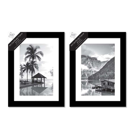 Photo Frames - Black Basic - A4 (7935) - VISHCHIT