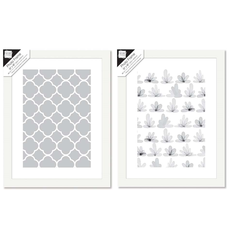 A4 Photo Frames - White Basic - 12"x 16" (7941) - VISHCHIT