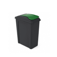 25L Slimline Bin & Lid – Graphite / Gen. Green | Slim, Stylish & Space-Saving Waste Bin