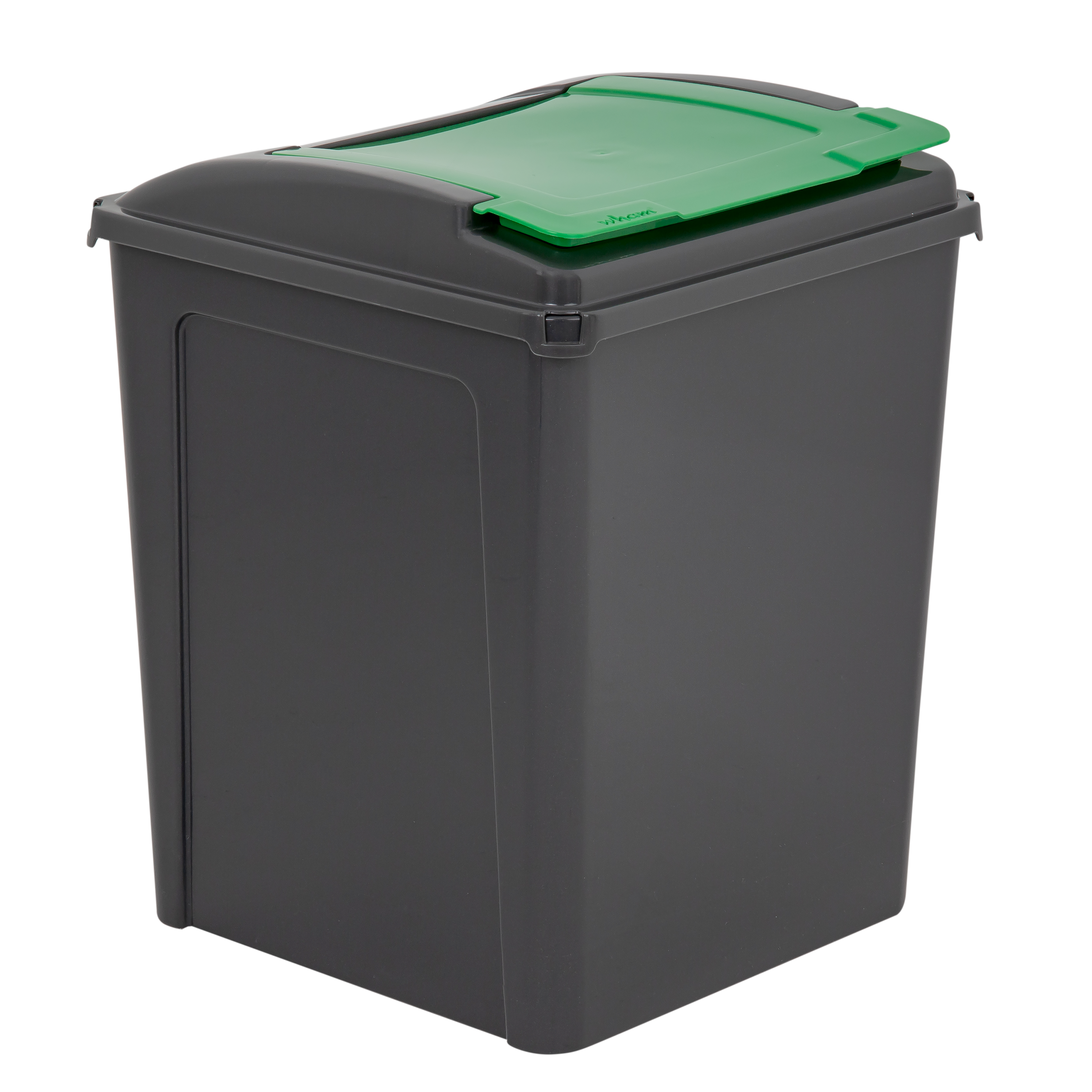 50L Bin & Lid – Graphite / Gen. Green | Large, Durable & Modern Waste Bin