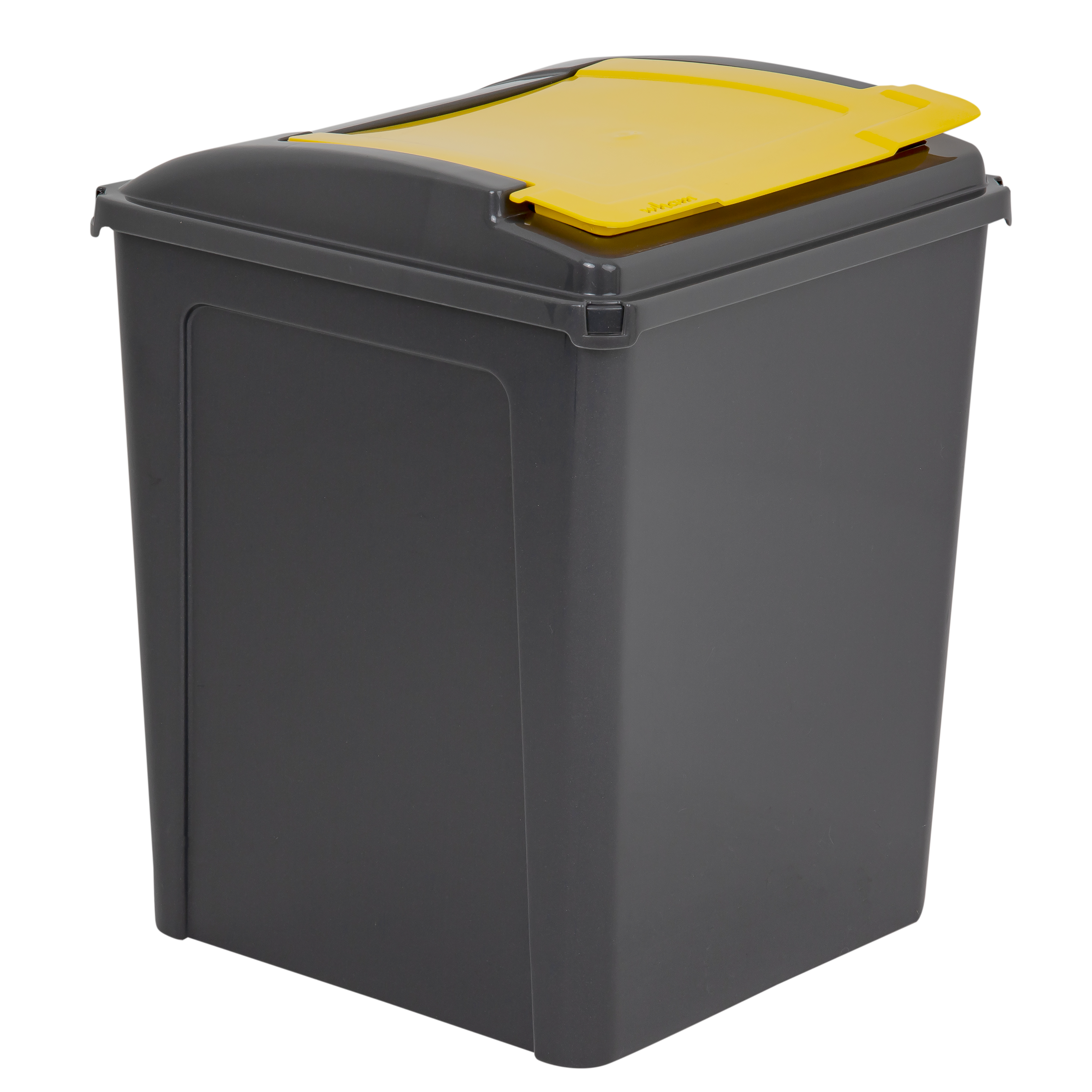 50L Bin & Lid – Graphite / Gen. Yellow | Large, Durable & Modern Waste Bin