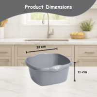 WHAM Casa 32cm Square Bowl – Silver