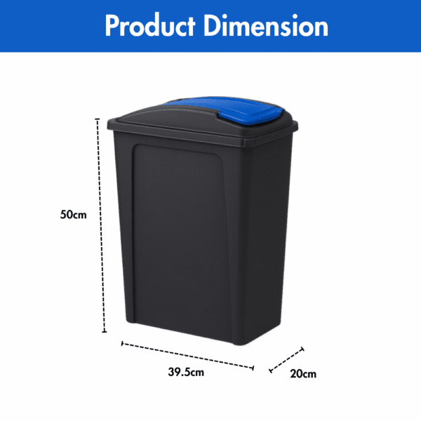 25L Slimline Bin & Lid