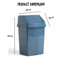 Casa 25L Swing Bin – Navy | Stylish, Durable & Easy-Clean Waste Bin