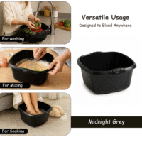 WHAM Casa 32cm Square Bowl – Midnight | Large, Durable & Multi-Purpose Household Bowl