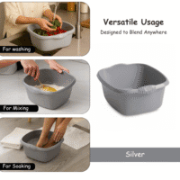 WHAM Casa 32cm Square Bowl – Silver