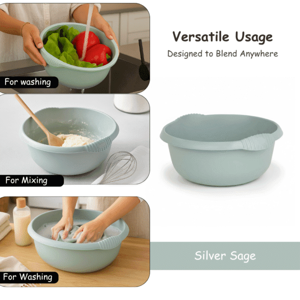 WHAM Casa 32cm Round Bowl – Silver Sage