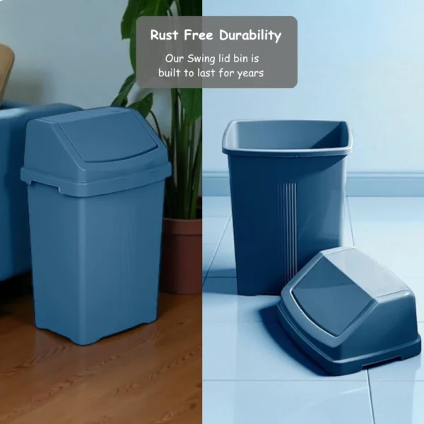 Casa 25L Swing Bin – Navy | Stylish, Durable & Easy-Clean Waste Bin