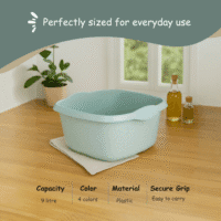 WHAM Casa 32cm Square Bowl – Silver Sage | Large, Durable & Multi-Purpose Household Bowl