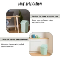 Casa 25L Swing Bin – Silver Sage | Stylish, Durable & Easy-Clean Waste Bin