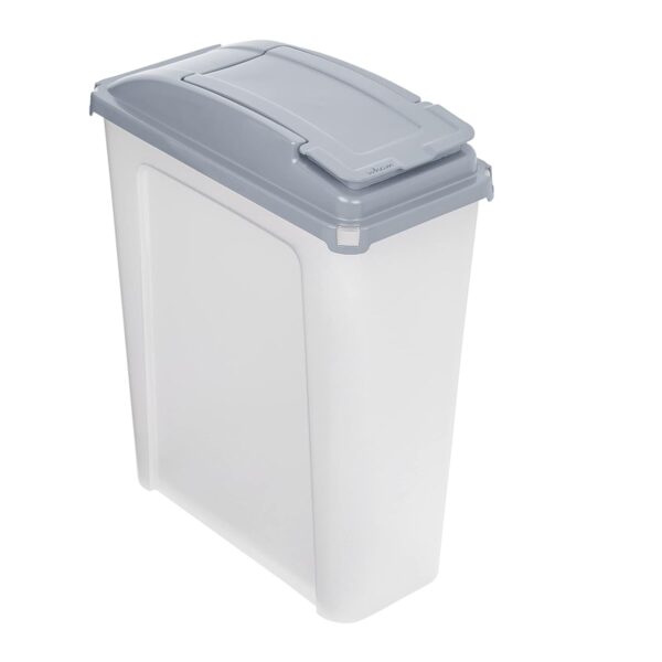 25L Storage Container & Lid – Clear / Cool Grey | Durable, Stackable & Multi-Purpose Storage Box