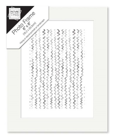 Sleek White 6x8 Photo Frame for Modern Home and Office Décor