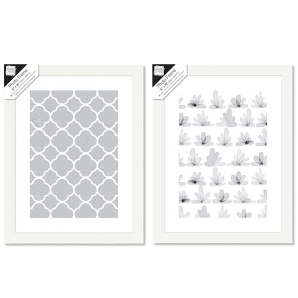 White Photo Frame 12x16 (A4 Mount) | Clean Modern Frame for Photos, Posters & Certificates