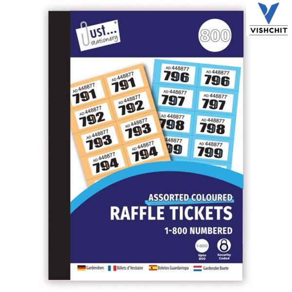 Cloakroom Tickets 1–800 | Numbered Tear-Off Ticket Book for Events, Raffles & Venues
