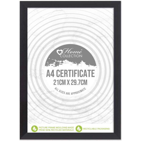 Cambridge A4 Glass Certificate Frame | Modern Elegant Document & Photo Display Frame